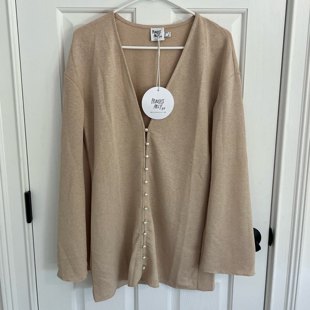 PRINCESS POLLY: pearl button down cardigan